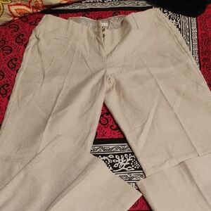 Studio Y Cream Wide Leg Pants